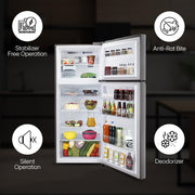 LG 398 L Frost Free Double Door 3 Star Convertible Refrigerator with Smart Inverter Compressor (Shiny Steel, GL-S422SPZX)