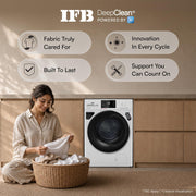 IFB 7 Kg 5 Star, DeepClean® Technology, AI Powered, WiFi, Fully Automatic Front Load Washing Machine (SERENA GXN 7012 CMS, PowerSteam®, 9 Swirl, Steam Refresh, Inbuilt Heater, Eco Inverter, Grey)