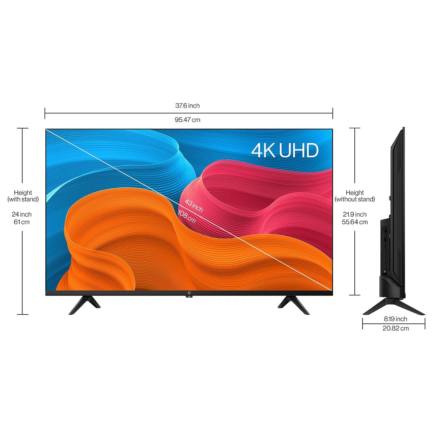 OnePlus 108 cm (43 inches) Y Series 4K Ultra HD Smart Android LED TV 43Y1S Pro (Black)