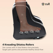 CULT ZEN Foot & calf massager with Air Compression, Vibration & Warm Therapy, Pain Relief, Improves Blood...