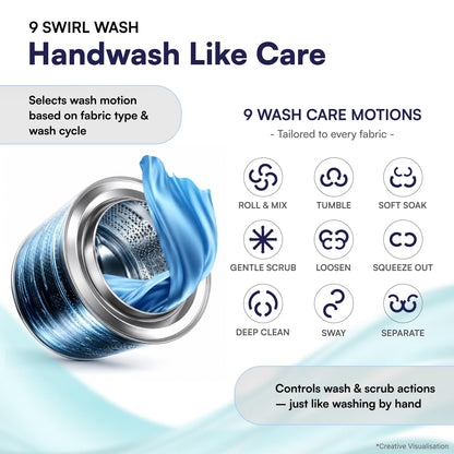 IFB 7 Kg 5 Star, DeepClean® Technology, AI Powered, WiFi, Fully Automatic Front Load Washing Machine (SERENA OXN 7012 CMS, PowerSteam®, 9 Swirl, Steam Refresh, Inbuilt Heater, Eco Inverter, Onyx)