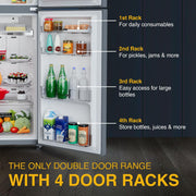 Whirlpool 308 L 3 Star IntelliFresh Inverter Frost Free Double Door (IF INV ELT DF355 TITAN STEEL(3S)-TL)