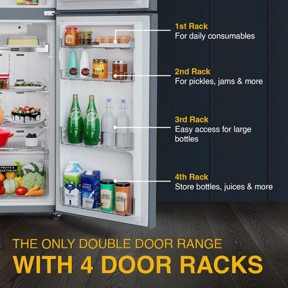 Whirlpool 308 L 3 Star IntelliFresh Inverter Frost Free Double Door (IF INV ELT DF355 TITAN STEEL(3S)-TL)