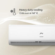 Godrej 2026 Model 1.5 Ton 5 Star Split Inverter AC (HIC 18J5TG, White)