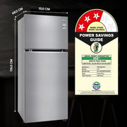 LG 398 L Frost Free Double Door 3 Star Convertible Refrigerator with Smart Inverter Compressor (Shiny Steel, GL-S422SPZX)