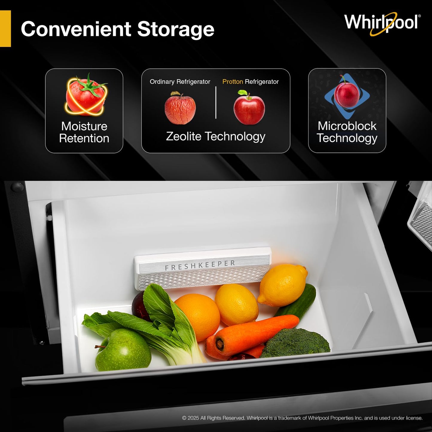Whirlpool 270 L (Gross Capacity 300L) Frost Free Triple-Door Refrigerator (FP 313D PROTTON ROY ALPHA STEEL (Z)