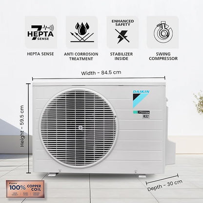 Daikin 1.8 Ton 3 Star Inverter Split Ac (Copper, GTKL60XV16 / RKLG60XV16, White )