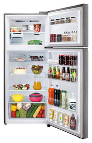 LG 398 L Frost Free Double Door 3 Star Convertible Refrigerator with Smart Inverter Compressor (Shiny Steel, GL-S422SPZX)