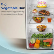 Haier 190 L 4 Star Direct Cool Single Door Refrigerator with Fast Ice Making, Easy Clean Back, Large Vegetable Box (HED-204TDSA-N, Dazzle Steel, 2026 Model)