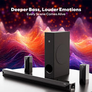 GOVO GoSurround 955 Pro |320W Sound bar, True 5.1 Channel Home Theatre, Mega subwoofer, HDMI, Opt, AUX, USB &...