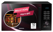 Samsung 28 L Slim Fry, Sensor Cook and Multi Spit Convection Microwave Oven (MC28A5145VR/TL, Black and Pattern,...