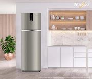 Whirlpool 327 L Frost Free Double Door 3 Star Refrigerator (Illusia Steel, IF INV 375 ILLUSIA STEEL(3S) CONV-Y)
