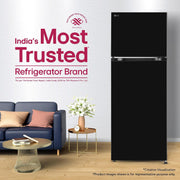 LG 276 L, 2 Star, Smart Inverter, Smart & Dairy Mode, Frost-Free Double Door Convertible Refrigerator (GLT2826XWOB, Onyx Black, Multi Air Flow & Convertible Space for More Storage, 2026 Model)