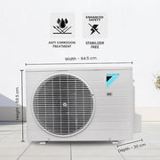 Daikin 1.5 Ton 2 Star Fixed Speed Split AC | 100% Copper Condenser | PM 2.5 Filter (FTQ50XV - Standard Series, 2026 Model )