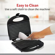 Electric Sandwich Maker | Non Stick Coating Plates | Power Indicators 2 Slice Sandwich Maker. (Grill KO 525)