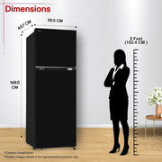 LG 276 L, 2 Star, Smart Inverter, Smart & Dairy Mode, Frost-Free Double Door Convertible Refrigerator (GLT2826XWOB, Onyx Black, Multi Air Flow & Convertible Space for More Storage, 2026 Model)