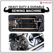 Singer Black Sewing Machine Sonata Supreme Unit Pack with Free Body Cover | Smoothest Fly Wheel | Double Sealed Ball Bearings Technology-First Time in World