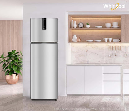 Whirlpool 235 L Frost Free Double Door 3 Star Refrigerator (Radiant Steel, IF INV ELT DF278 RADIANT STEEL(3S)-TL)