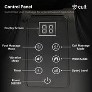 CULT ZEN Foot & calf massager with Air Compression, Vibration & Warm Therapy, Pain Relief, Improves Blood...