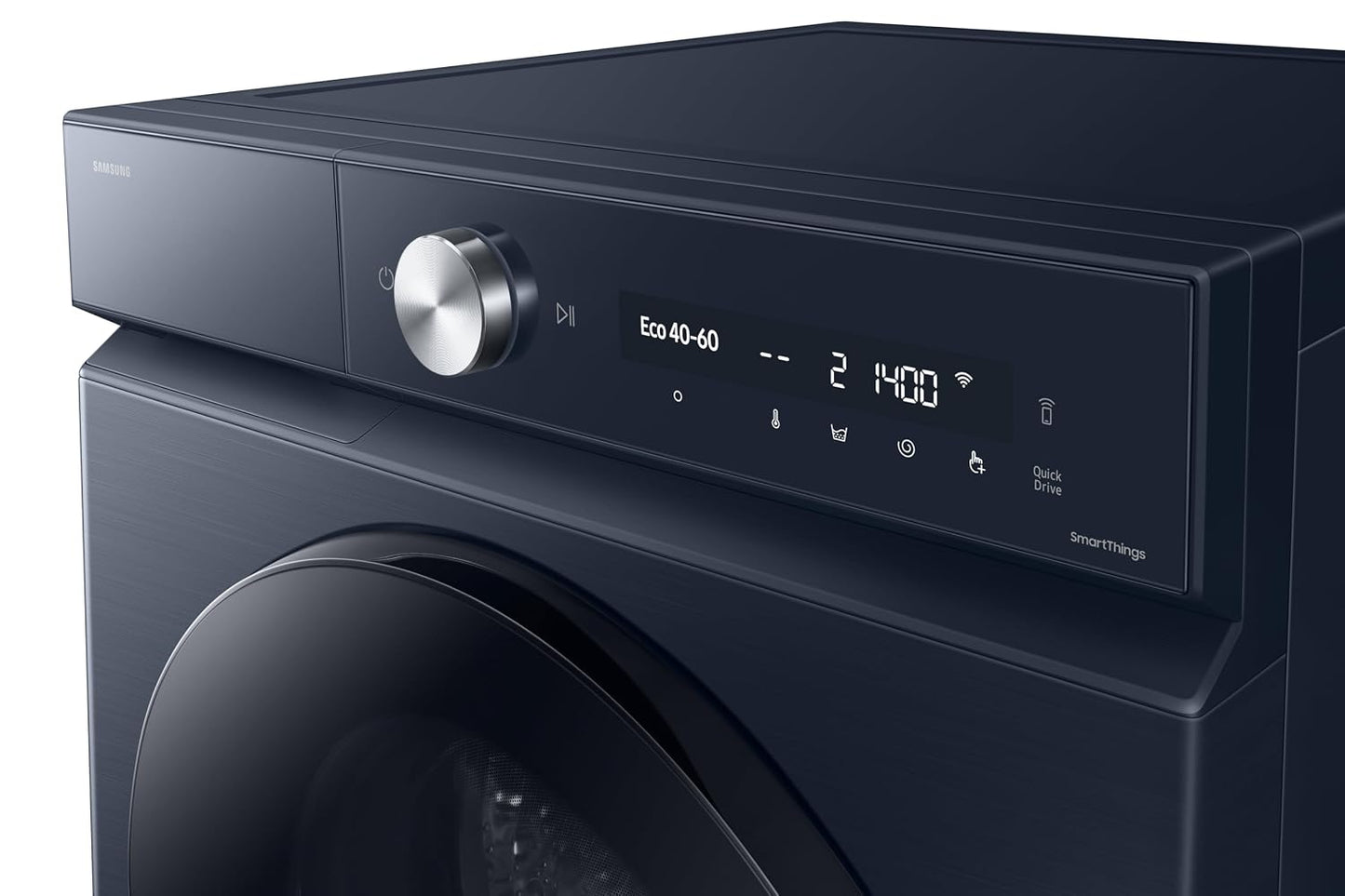 Samsung 12 kg, 5 Star, AI Control, Super Speed, Wi-Fi, Hygiene Steam with Inbuilt Heater, Digital Inverter, Fully-Automatic Front Load Washing Machine (WW12DB8B54GSTL, Navy)