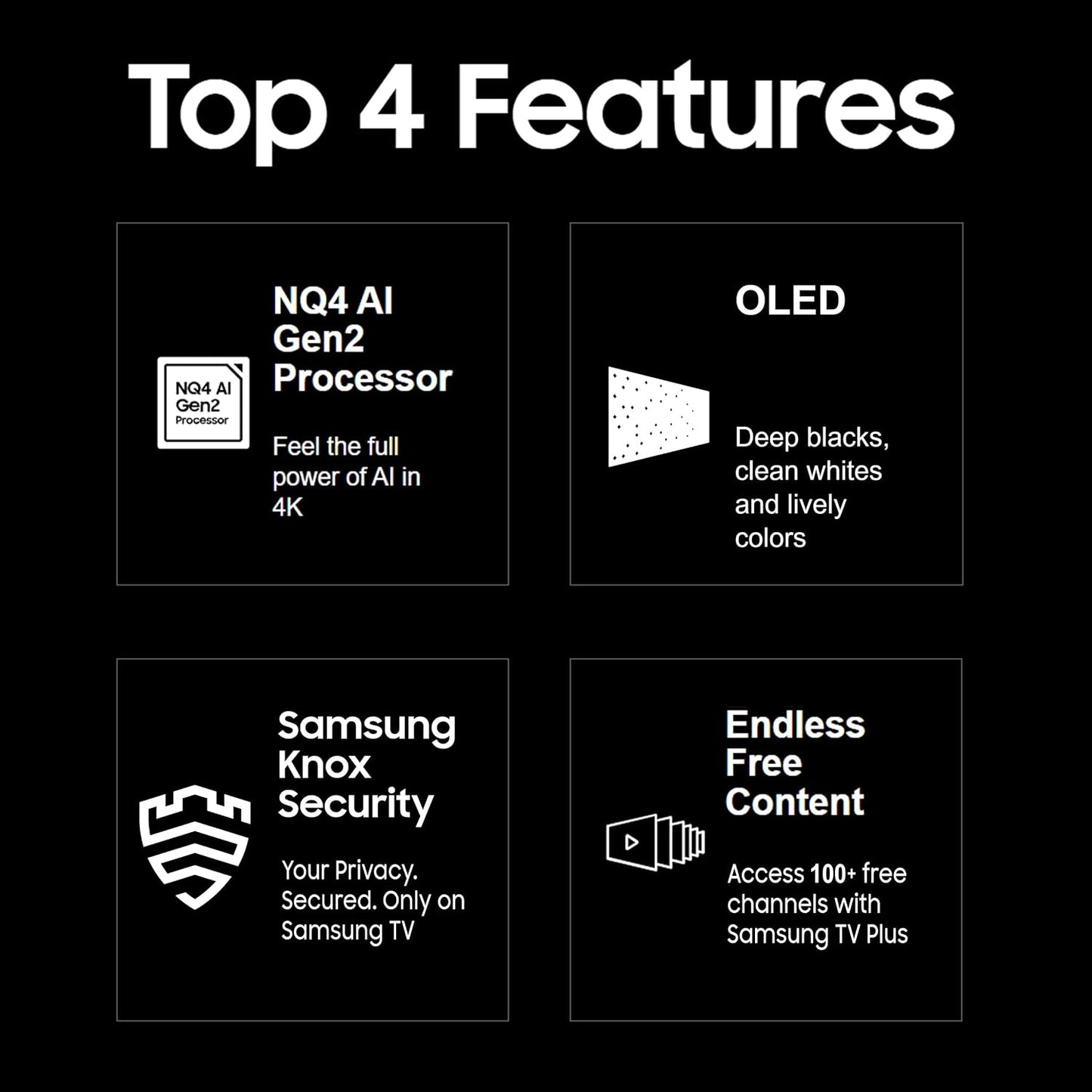 Samsung 138 cm (55 inches) 4K Ultra HD Smart OLED TV QA55S90DAULXL (Graphite Black)