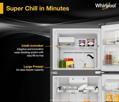 Godrej 244 L 4 Star 5 Years Comprehensive Warranty | AI Powered | Convertible Freezer 6-In-1 Inverter Frost Free Double Door Refrigerator RT EONVALOR 280D RCIF FS ST, Fossil Steel