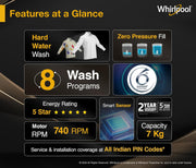 Whirlpool 7 kg Magic Clean 5 Star Fully Automatic Top Load Washing Machine Grey (MAGIC CLEAN 7.0 GENX GREY 5YMW)