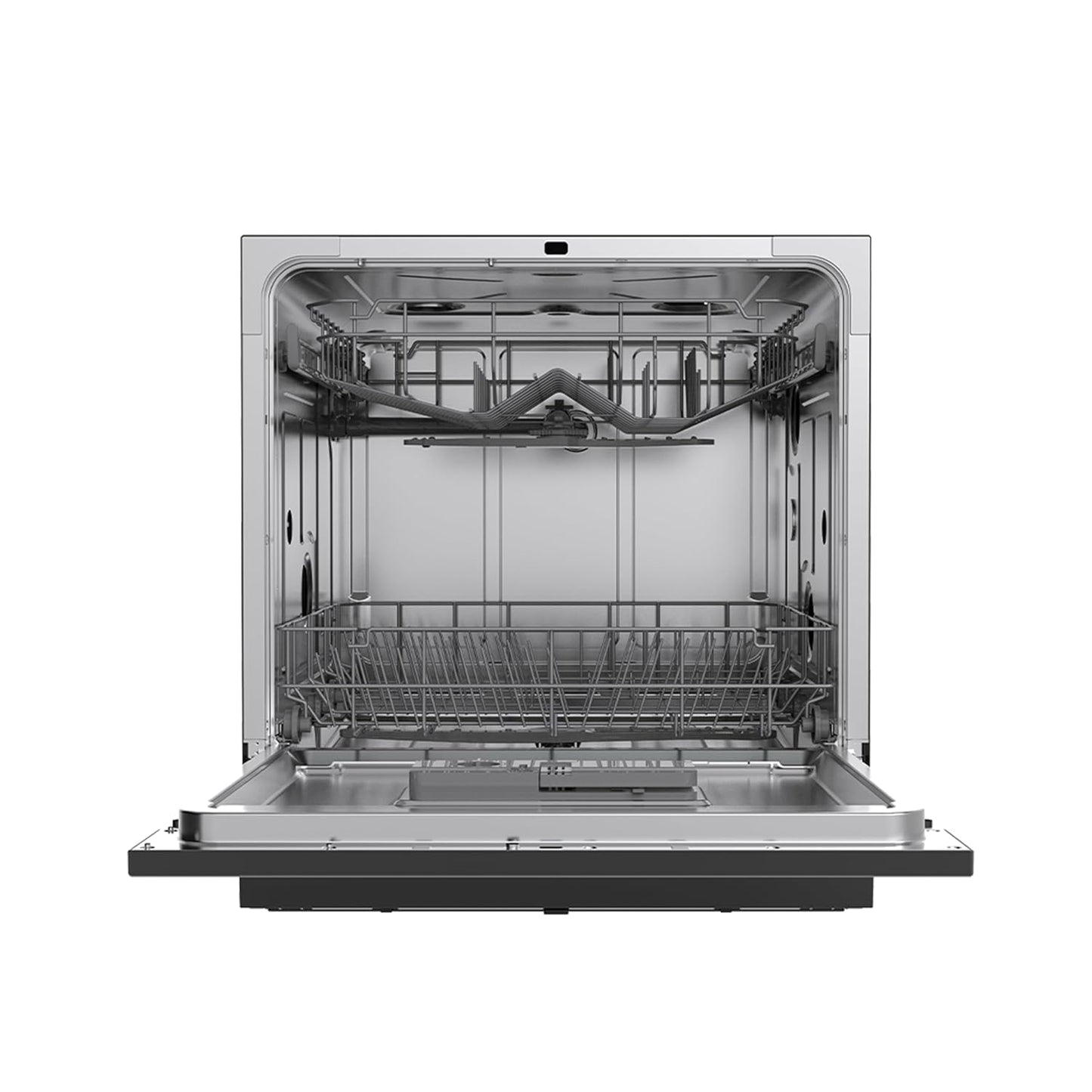 Midea 8 Place Setting Countertop Dishwasher, 6 Wash Programs, Intensive Wash, Water Efficient (Portable Table Top, Compact Design, Suitable for Indian Utensils, Small Family Use)