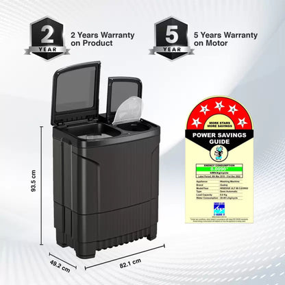 Godrej 8 kg Semi Automatic Top Load Grey (WSEDGE ULTS 80 5.0 DB2M CSGR)