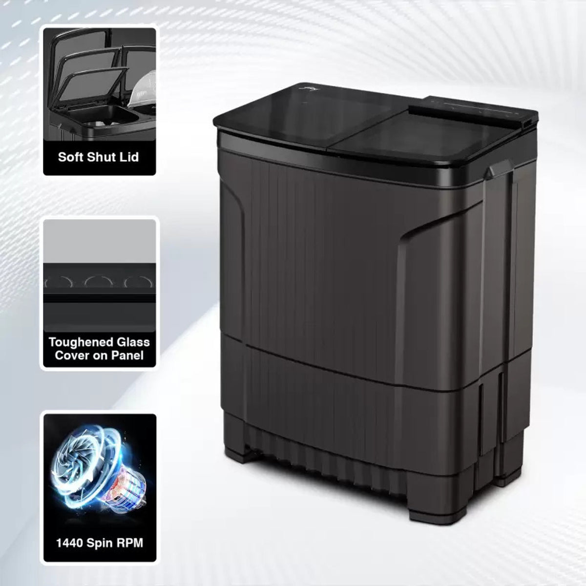 Godrej 8 kg Semi Automatic Top Load Grey (WSEDGE ULTS 80 5.0 DB2M CSGR)