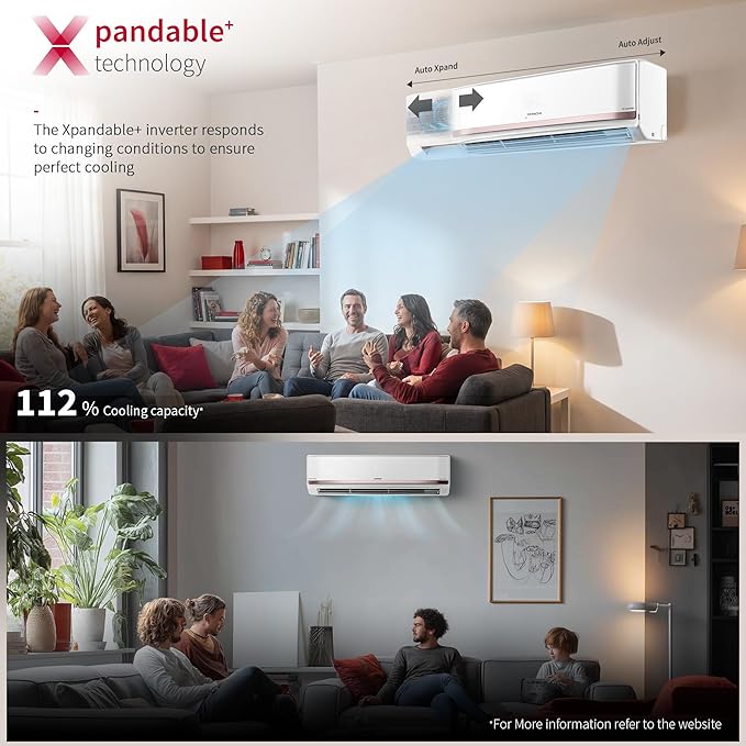 Hitachi 2 Ton 3 Star Heavy Duty Smart Inverter Split AC (Copper, Wi-Fi, Long air throw, Smart View Display, ice Clean, Hybrid Convertible, Anti-Bacterial Mesh Filter, RAS.Y324PCDISL)