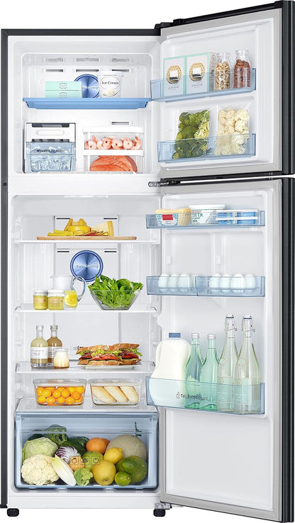 Samsung 322 L 3 Star Double Door Refrigerator, Elegant Inox RT37C4523S8/HL
