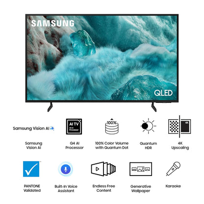 Samsung 189 cm (75 inches) 4K Ultra HD QLED Smart TV QA75Q7FAAUXXL (Black)