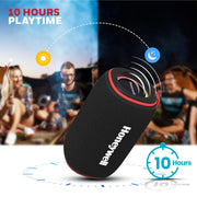 Honeywell Suono P400 Bluetooth 5.3 Wireless Portable Speaker, 15W Output, Deep Bass, 10H Playtime, IPX6, TWS Pairing, RGB Lights, SD/AUX/Type-C Support, Built-in Mic, 78mm Drivers, 2-Year Warranty