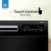 Voltas Beko, A Tata Product, 8‑Place Settings(fits up to 45 utensils) Table top Dishwasher, Suitable for All Types of Utensils (DT8B, Black) with Hygiene Wash