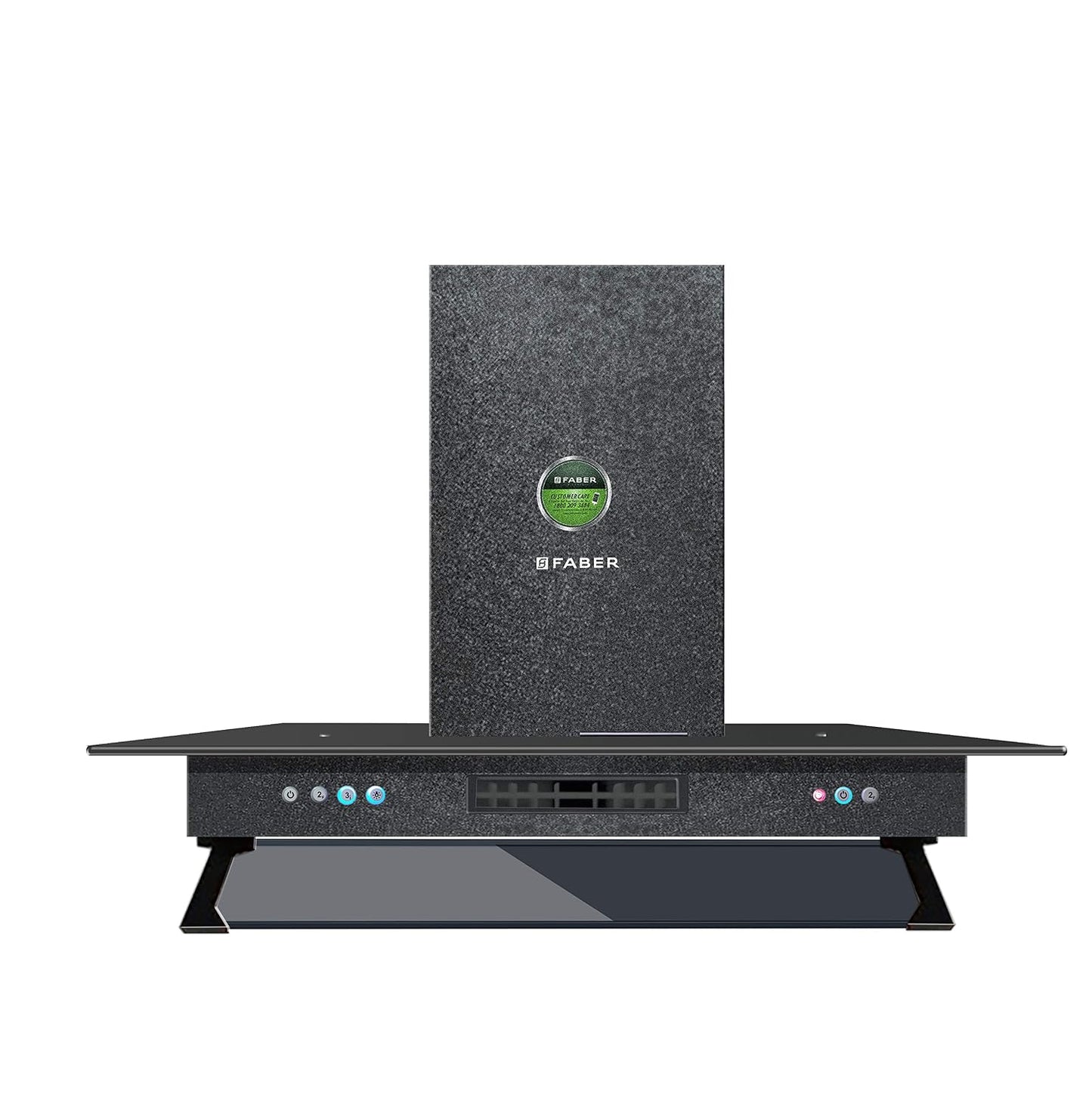 Faber 90 Cm 1000 M³/Hr Straight Glass Kitchen Chimney (Hood 3N1 Aerostation Glamour Ft Ab Ltw90, 2 Baffle Filters, Antique Black), Free 1 Year Extended warranty