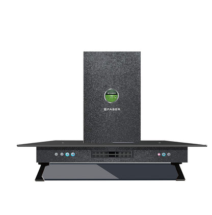 Faber 90 Cm 1000 M³/Hr Straight Glass Kitchen Chimney (Hood 3N1 Aerostation Glamour Ft Ab Ltw90, 2 Baffle Filters, Antique Black), Free 1 Year Extended warranty
