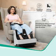AGARO Relaxing Foot & Calf Massager Machine with Rolling & Kneading Functions for Muscle Relaxation & Improving...