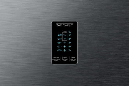 Samsung 322L 3 Star Convertible 5 In 1 Digital Inverter Frost-Free Double Door Refrigerator Appliance (RT37C4523BX/HL,Luxe Black)