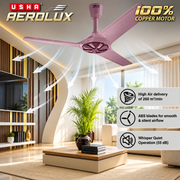 Usha Aerolux EX5 70W Champagne Rose ABS Blade Premium Design Silent Ceiling Fan, Sweep: 1320mm