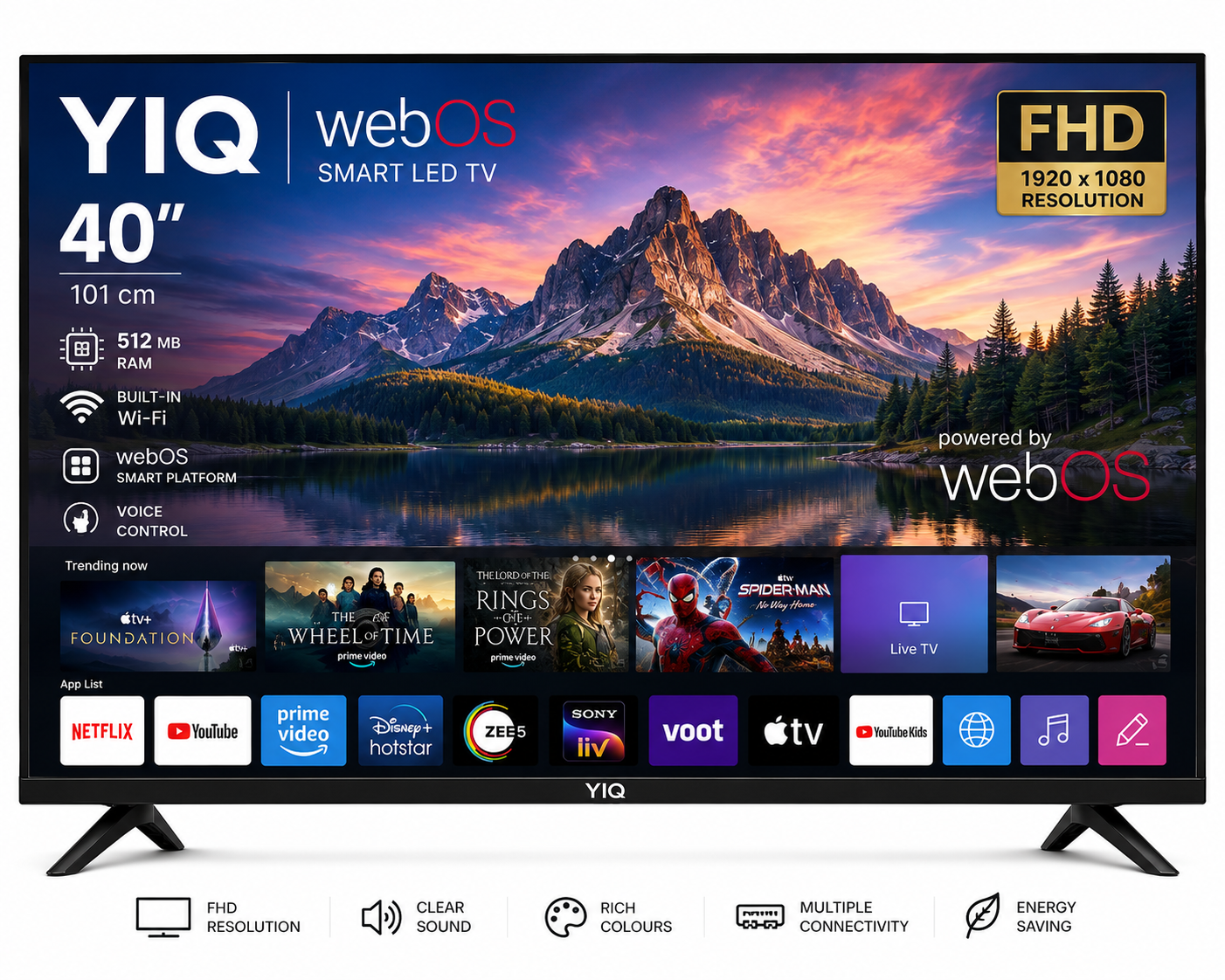 YIQ 40" WebOS Smart LED TV