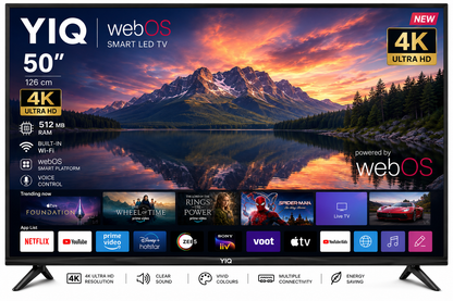 YIQ 50" WebOS Smart 4K LED TV