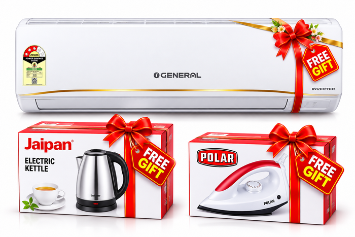 O GENERAL 2.0 TON 3 STAR INVERTER SPLIT AC ASGG24CPWA