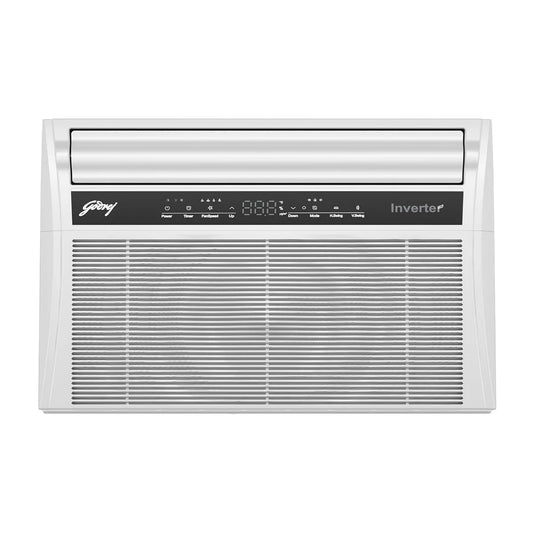 Godrej WIC 18XTC5 WYA 1.5 Ton 5 Star Inverter Window AC | 5-in-1 Convertible Cooling | Copper Condenser | Pure Air Filter| White | Made in India