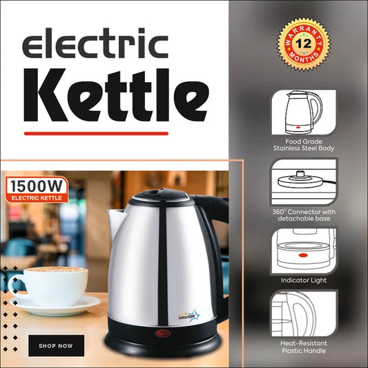 Unirize 1.8 Litres Electric Kettle  1500 WATTS