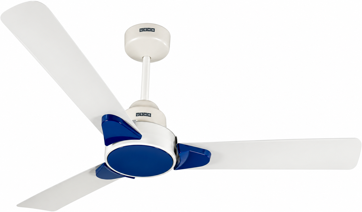 USHA Kappa with 2 Year Warranty BLDC Motor 1200 mm Ceiling Fan (5 Star | White | Pack of 1)