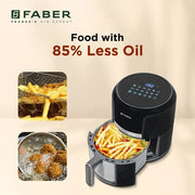 FABER 4L Air Fryer| Non-Stick Container|LED Display|1350W| Fry,Bake,Roast,Grill,Toast Air Fryer (4 L)