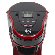 BPL PX BDCMD0016C 720ml 750W Coffee Maker with Removable Filter, Black & Cherry 3 Cups Coffee Maker (Maroon)