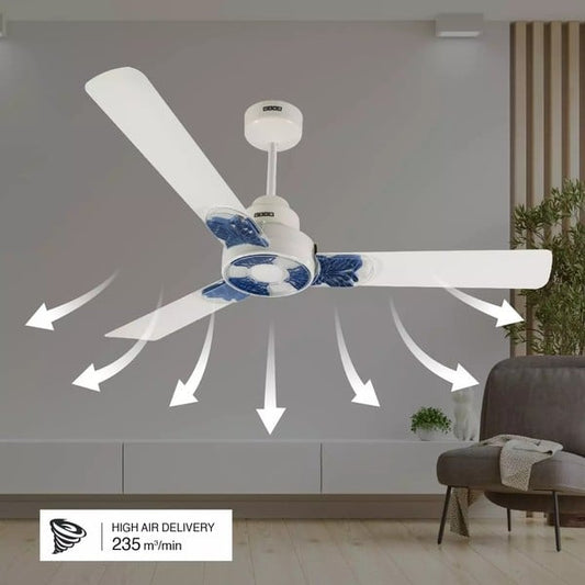 USHA Kappa Beta with 2 Year Warranty BLDC Motor 1200 mm Ceiling Fan (5 Star | Graphite Grey | Pack of 1)