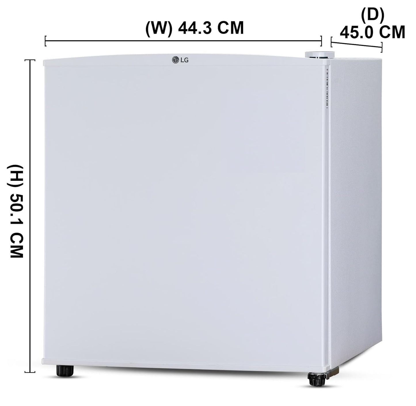 LG 43 L Direct Cool Single Door 3 Star Refrigerator (White, GLD0536VRSW)
